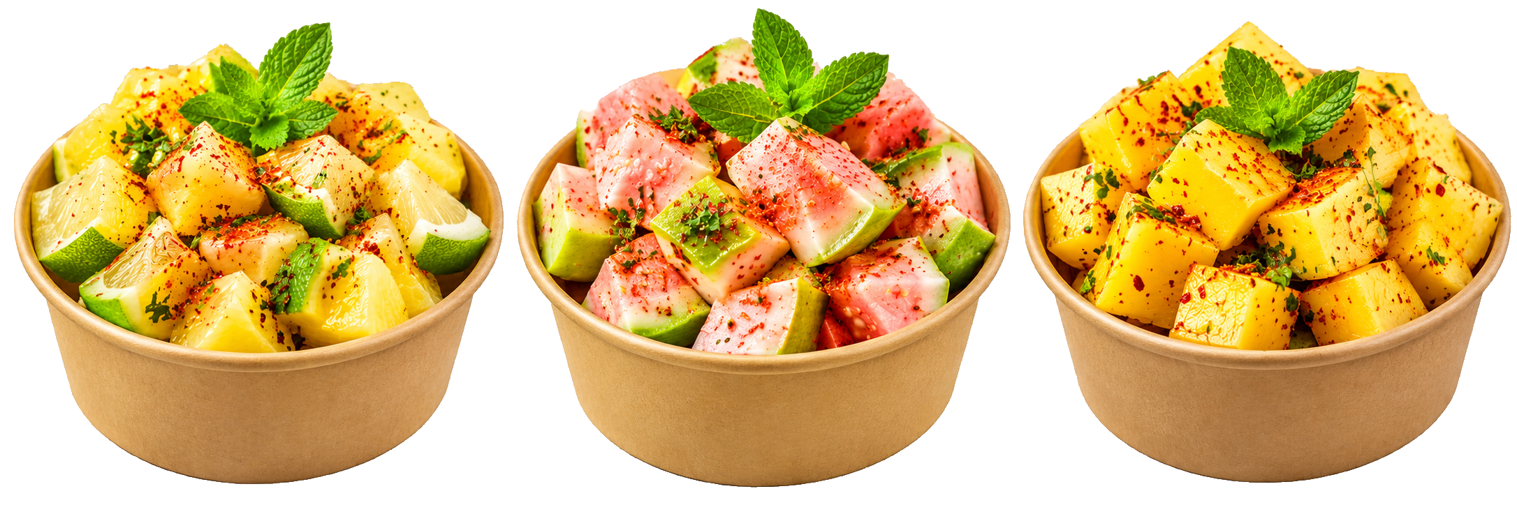 Spicy salad bowls